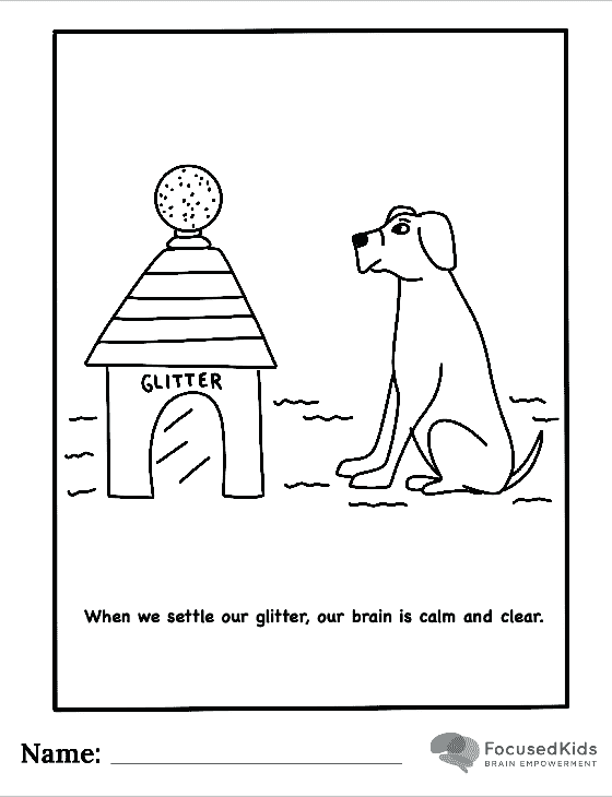 FocusedKids Coloring Page Download: Doghouse